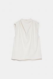 PLEATED TOP at Zara